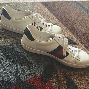 Gucci ace sneakers.